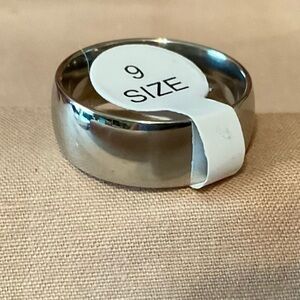 Stainless Steel Ring, size 9, BN